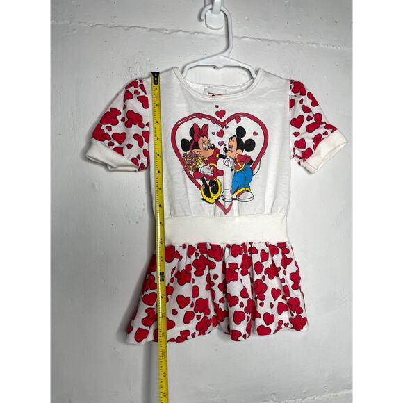 Vintage Disney Mickey Minnie Mouse Love Hearts Dress Tunic 2T - Picture 8 of 8